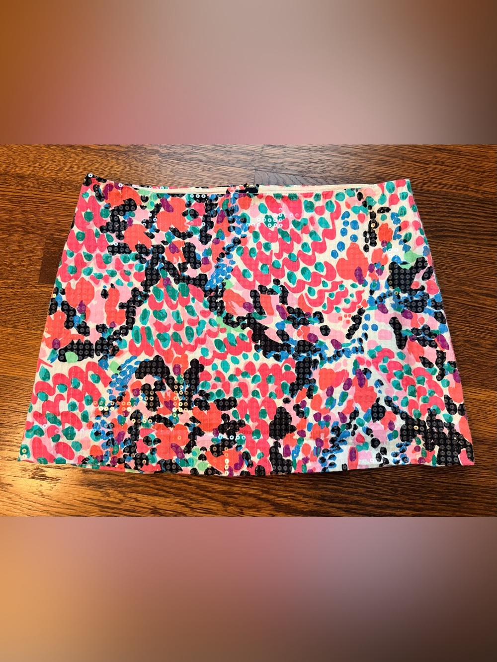 Lilly Pulitzer Tate Sweet Nothings Multicolor Sequin Mini Skirt